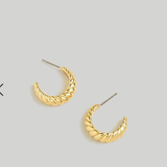 Madewell Puffed Small Hoop Earrings - Picture 2 of 5